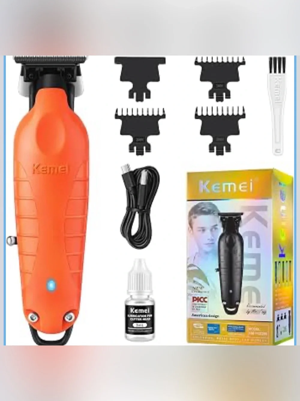 Hair Trimmer for Men,7000RPM Professional Clipper,Orange